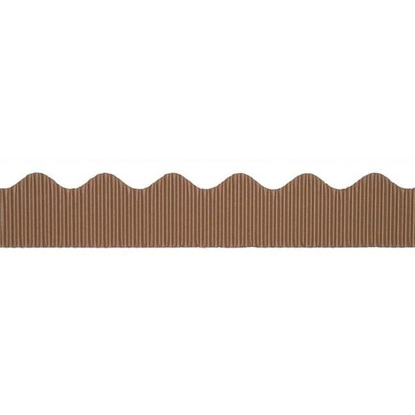 Pacon Corporation Pacon PAC37026-6 2.25 in. x 50 ft. Bordette Decorative Border; Brown - 6 Roll PAC37026-6